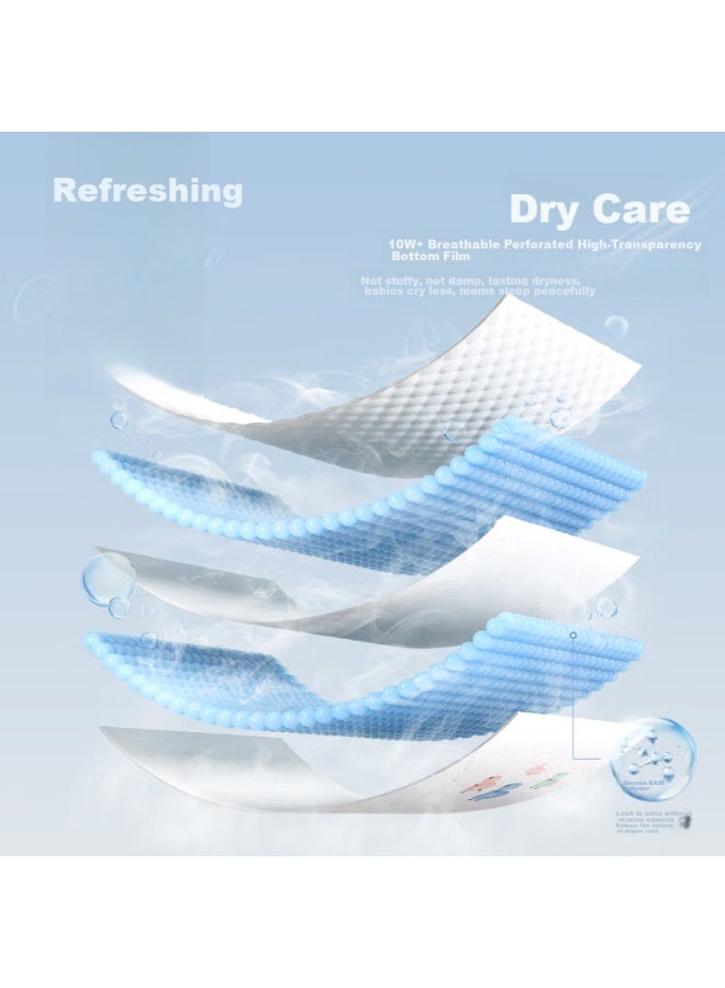 Bbg Blue Core Soft Luxury Diapers XL 50 Pieces , Baby Diapers, Whale Absorption, Quick-drying, Leak-resistant - Image 2