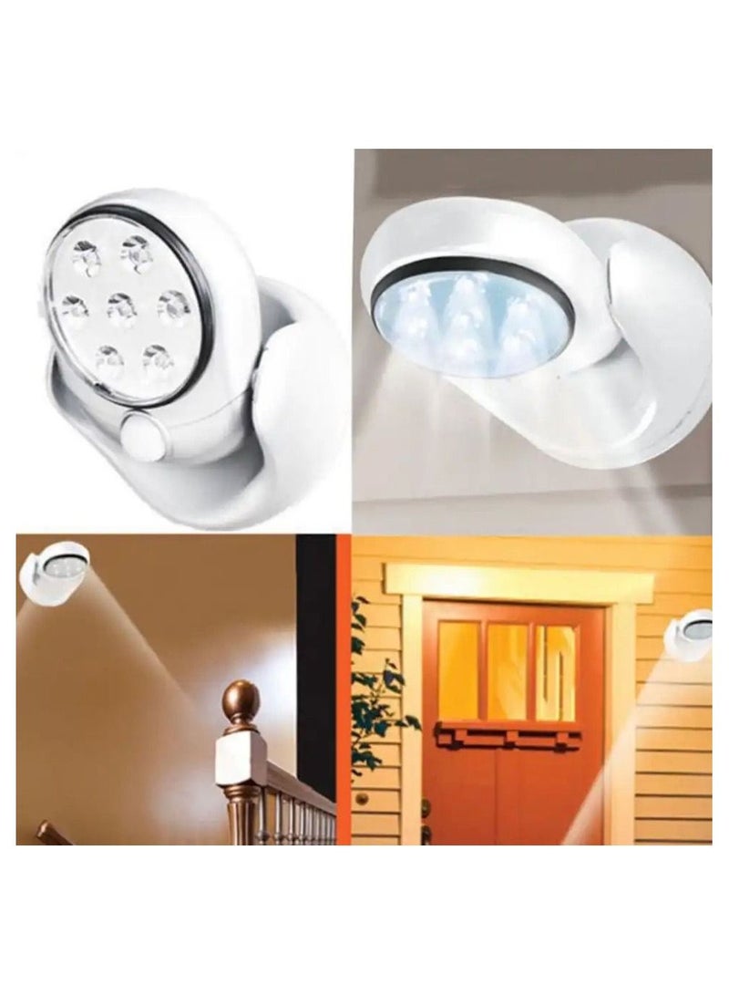 مصباح LED ينشط بالحركة أبيض 5x5.80بوصة - Image 1