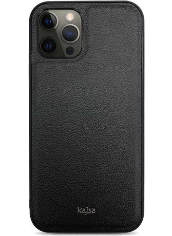 Kajsa Apple iPhone 12 Pro Max Case Luxe Collection Genuine Leather Cover  - Image 1