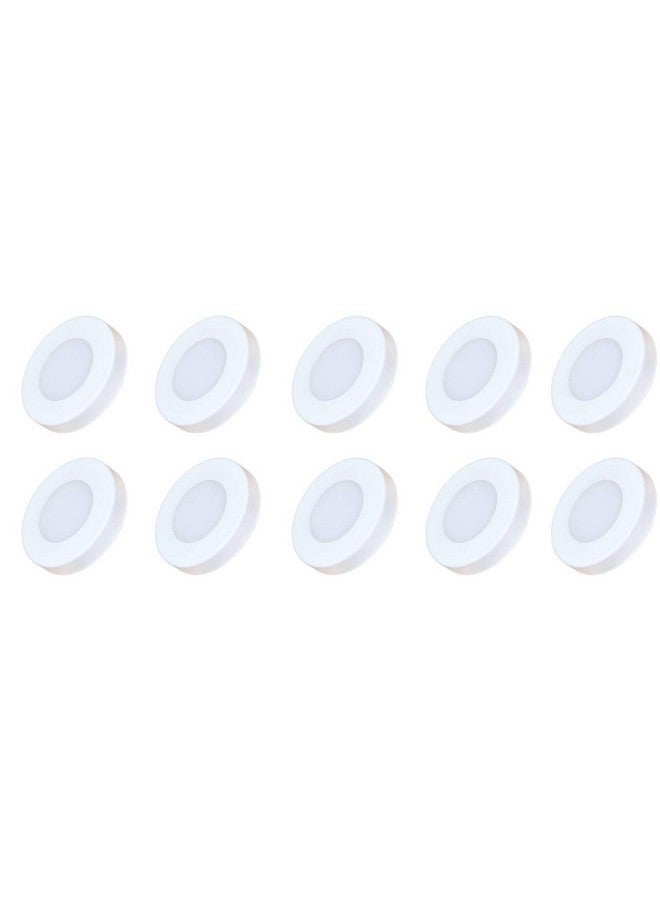 Murphy 3W Cablite Round LED Surface Light - Cool White Cabinet & Wardrobe Lighting, Compact Cablite for Shelves, Showcase & Closets (Pack of 8) - Image 1