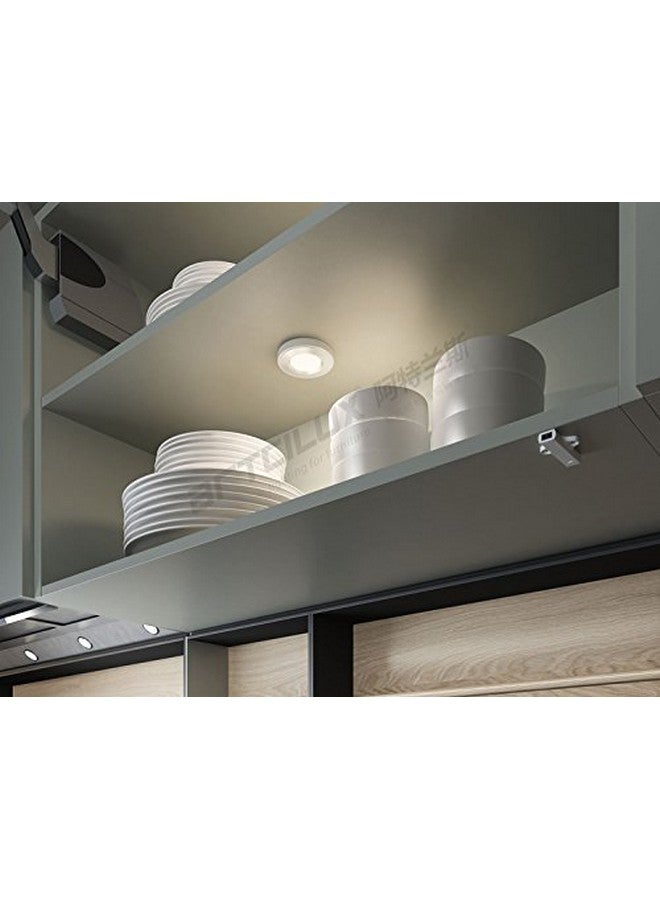 Murphy 3W Cablite Round LED Surface Light - Cool White Cabinet & Wardrobe Lighting, Compact Cablite for Shelves, Showcase & Closets (Pack of 8) - Image 5