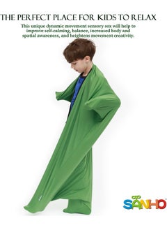 Sanho SANHO Dynamic Movement Sensory Sox - Updated Version, Large, 9-12 Years Old, 56''LX28''W Green  - Image 2