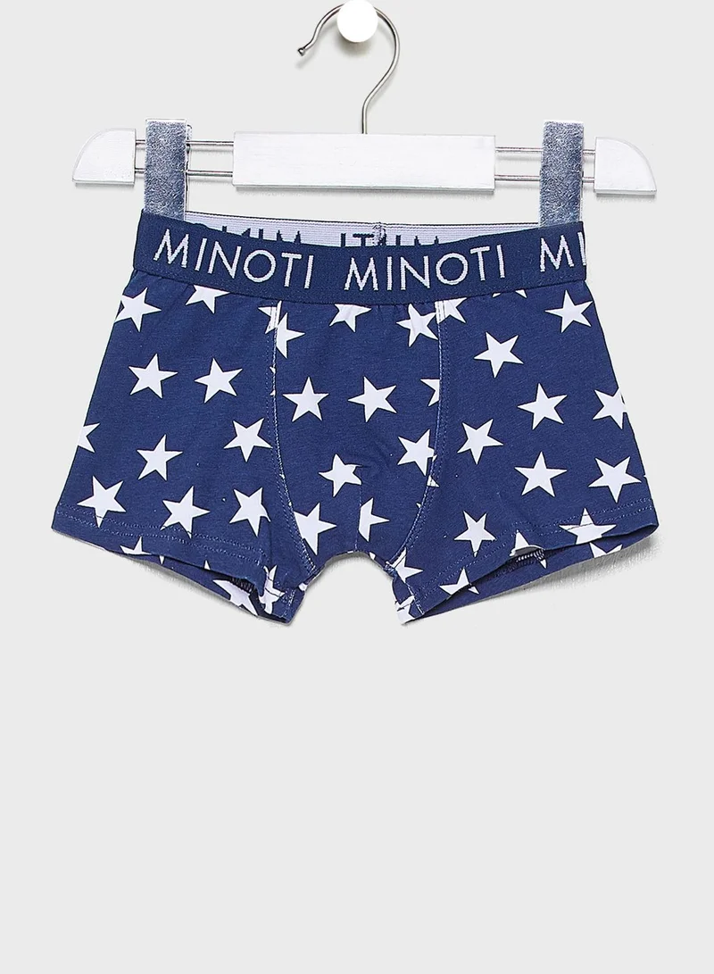 MINOTI Little 3 Pack Logo Band Boxer Set