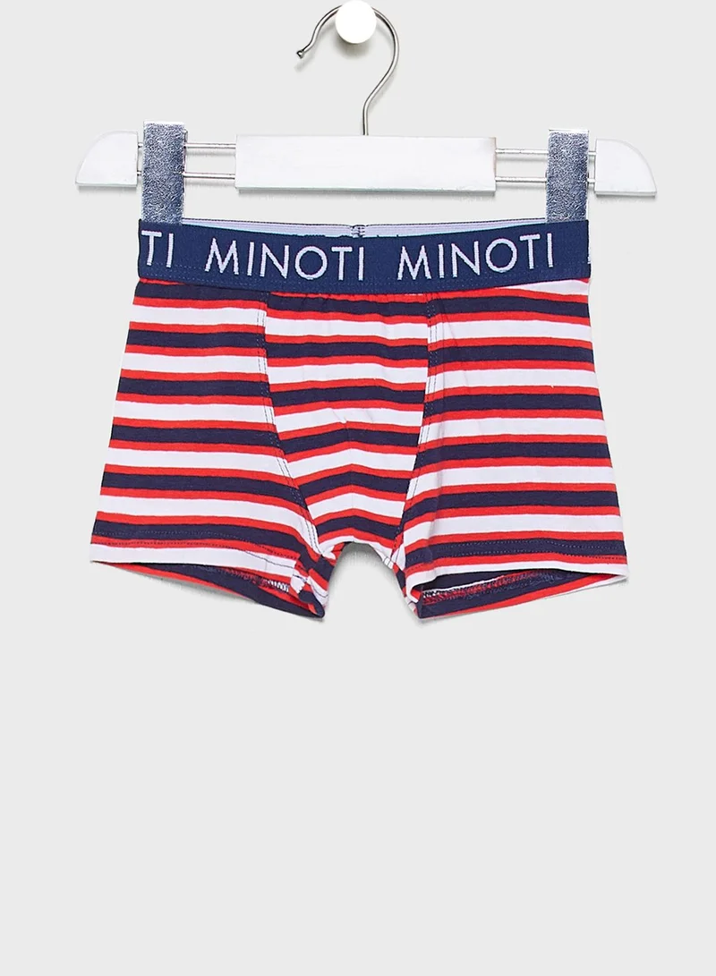 MINOTI Little 3 Pack Logo Band Boxer Set