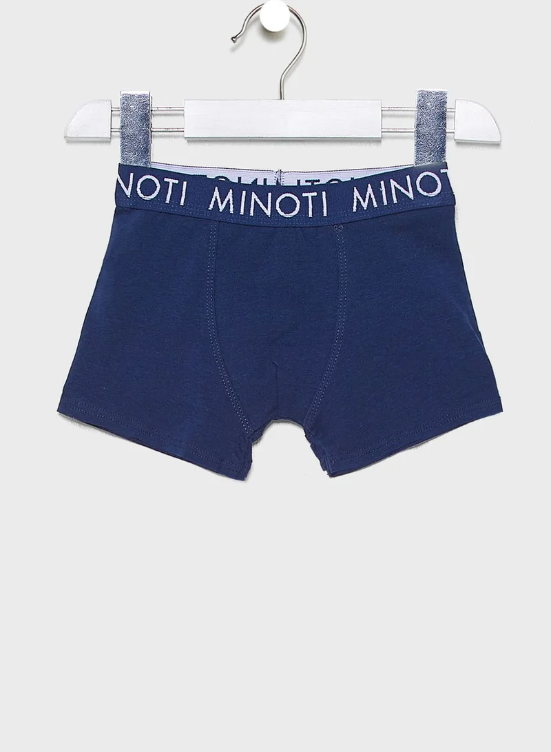 MINOTI Little 3 Pack Logo Band Boxer Set