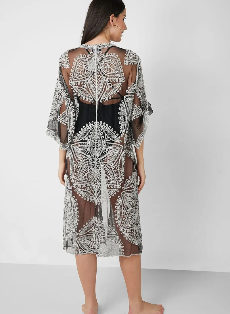 ايلا Embroidered Coverup