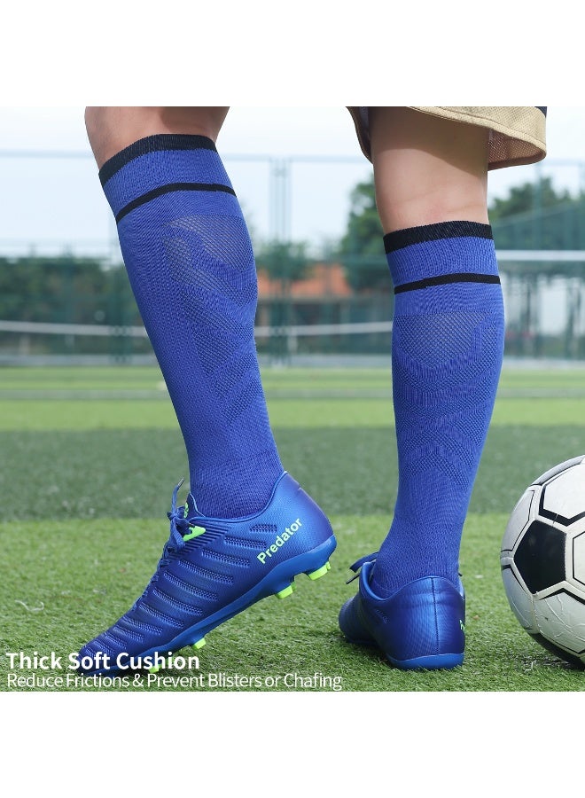 SKY WING Unisex Athletic Knee High Breathable Compression Solid Tube Soccer Football Sport Socks 1/2/3/4 Pairs for Youth Adult - Image 4