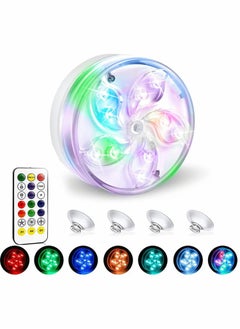 Generic Underwater Pool Lights for Above Ground Pools, Floating Waterproof Magnetic Submersible LED Lights with Remote for Swimming Pool, Inground Pond, and Tub, Color Changing  - Image 1
