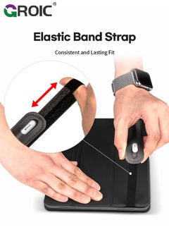 GROIC Removable iPencil Holder Black Leather Pocket Sleeve, Magnetic Attach Strong Adhesive Holder Sticker Silicone for Apple Pencil 1st & 2nd Generation  - Image 3