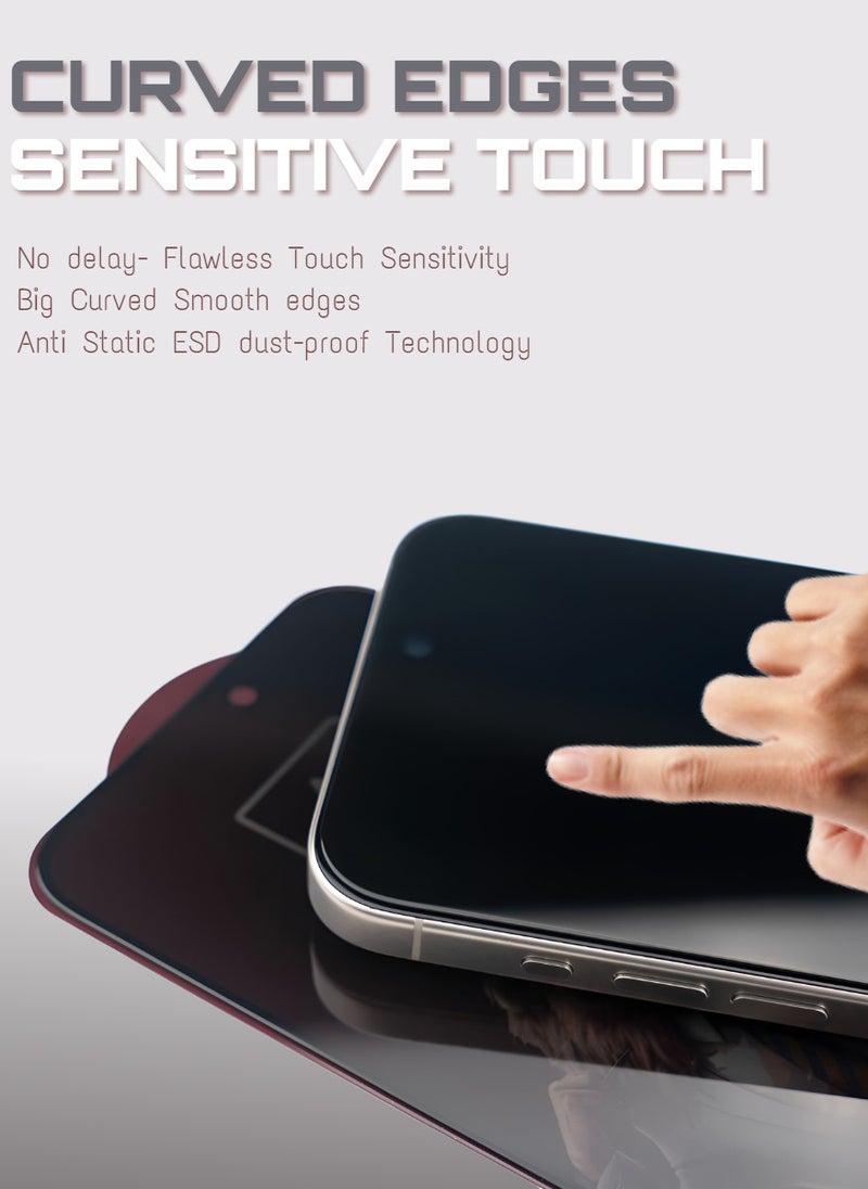 ACLIX 2 Pieces Antistatic ESD Dustproof Premium Quality High Definition Tempered Glass Screen Protector Designed For  iPhone 13 - Image 3