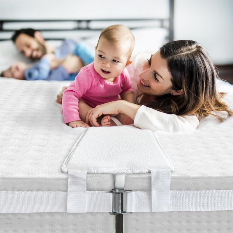 HITOMEN HITOMEN Bed Bridge Twin to King Bed Converter Kit Bed Gap Filler with Strap Mattress Connector 
