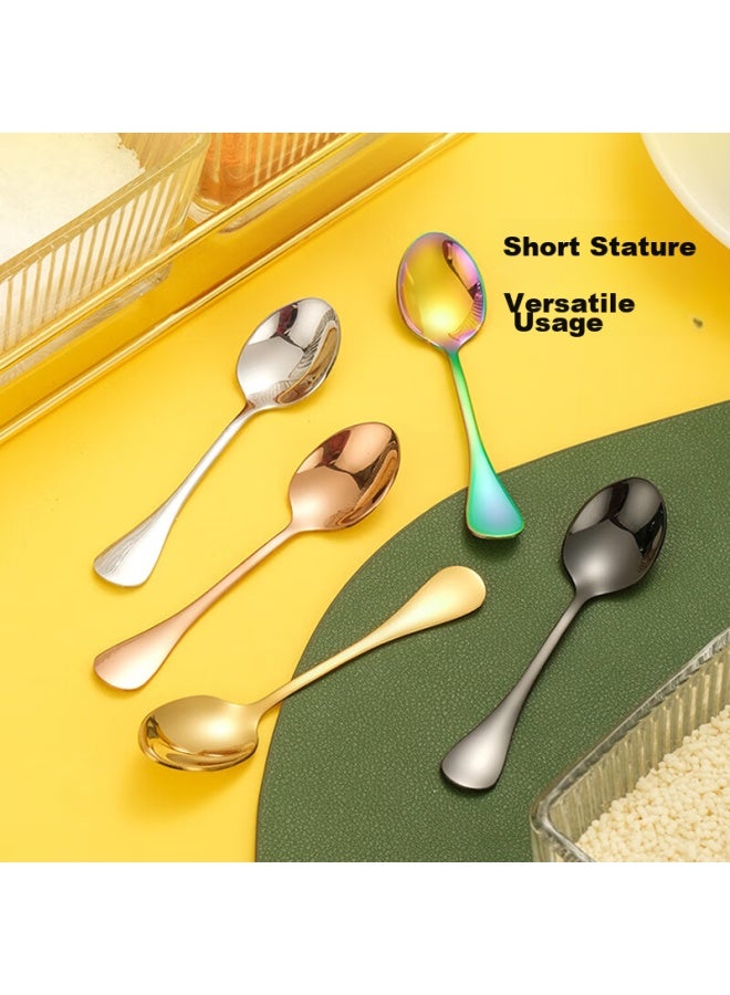 YIJUKE Yijuke [3 Pieces] 9cm Extra Small 304 Stainless Steel Spoon, Delicate Mini Coffee Spoon, Seasoning Spoon, Dessert Spoon  - Image 4
