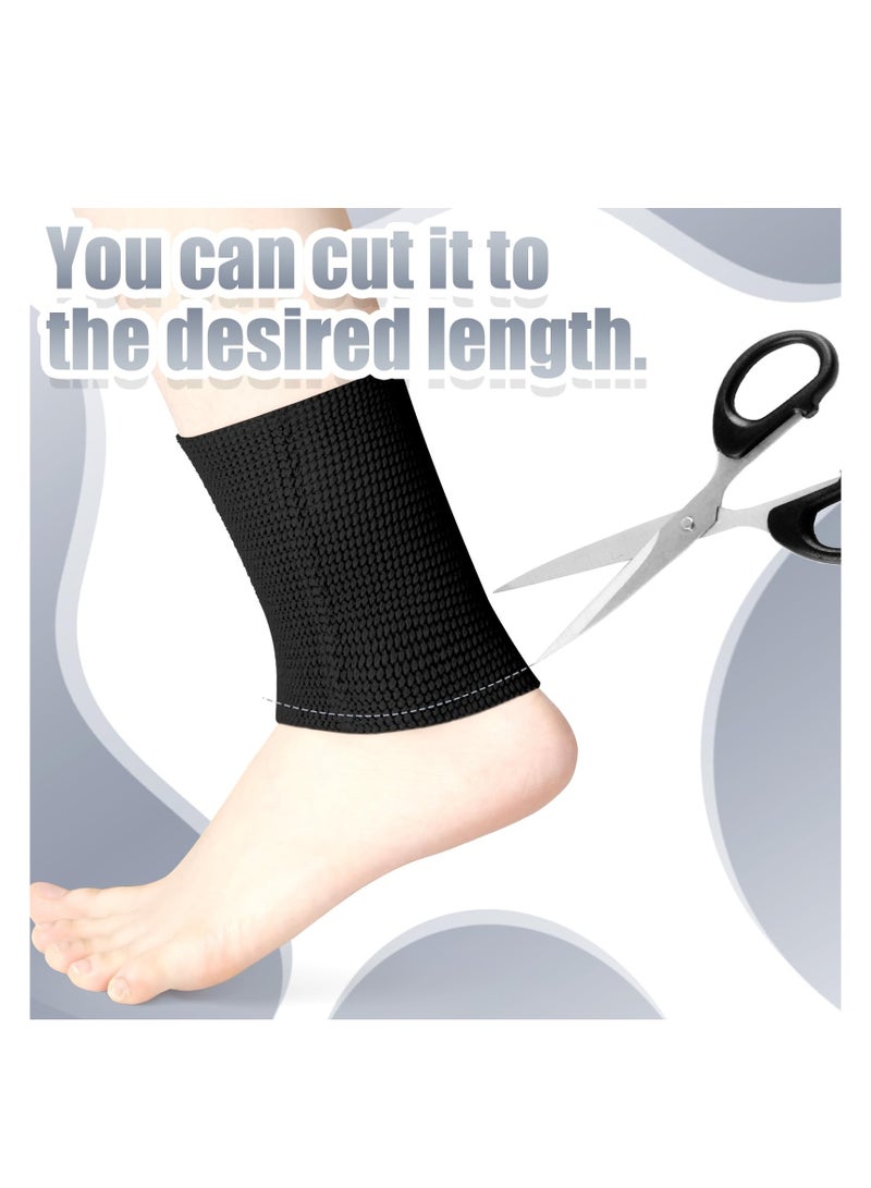 Padded Ankle Compression Sleeves for Skateboarding Skiing and Figure Skating Foot Support and Protection Black 1 Pair - Image 5