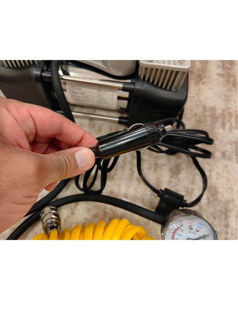 alayjah 1 Year Warranty 2 Cylinder compact air compressor with free bag and accessories  - Image 4