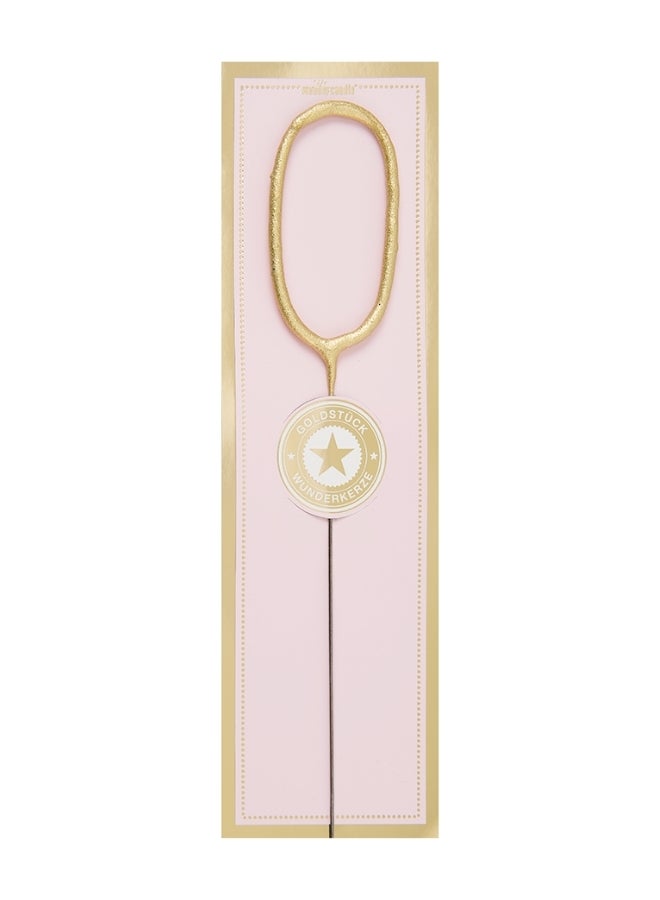 Wondercandle Gold Sparkler Candle - Number 0 - Image 4