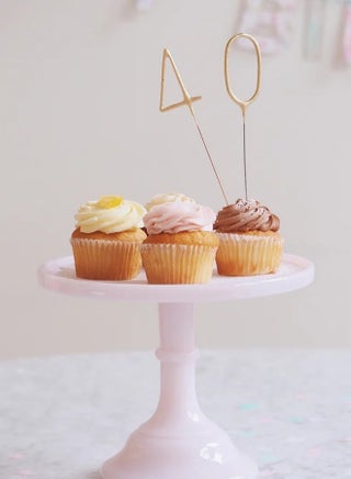 Gold Sparkler Candle - Number 0 - view 3