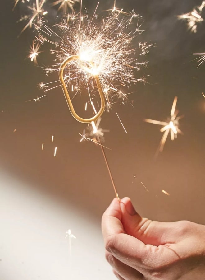 Wondercandle Gold Sparkler Candle - Number 0 - Image 1