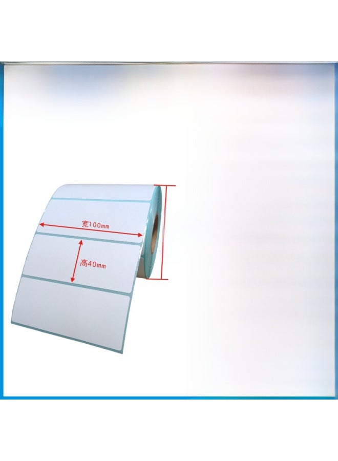 Three-proof Thermal Paper 100*100 Label Paper 100*150 Thermal Printing Paper Adhesive Label Bar Code Paper - Image 1