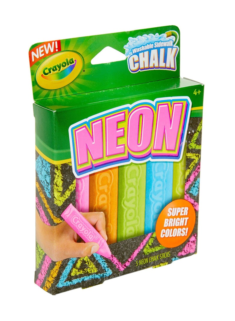 Crayola Neon Chalk 5ct - Image 4