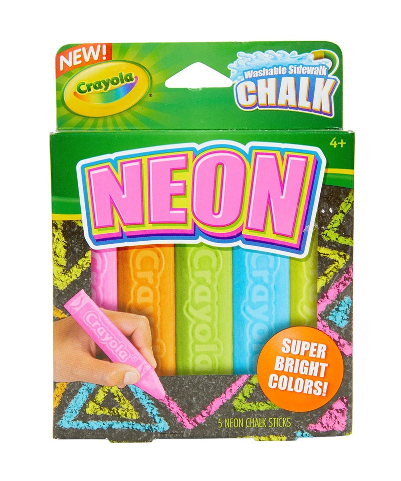 Crayola Neon Chalk 5ct - Image 1
