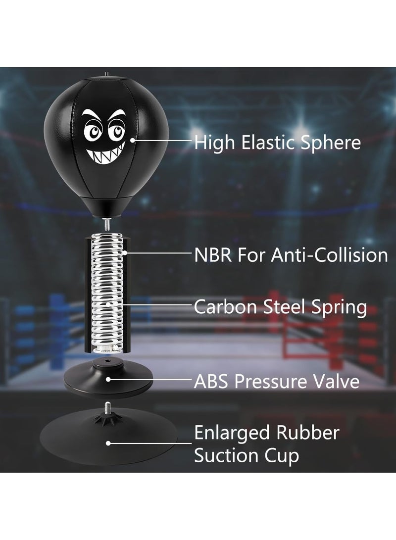 Desktop Punching Bag,Fun Punch Rage Bag,Stress Buster with Suction Cup for Office Table and Counters,Heavy Duty Stress Relief Ball,Desktop Boxing Speed Ball for Adults Kids,Boxing Relaxation Toys - Image 5