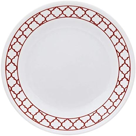 Corelle Crimson Trellis Appetizer Plate 675 in Set of 4 - Image 2