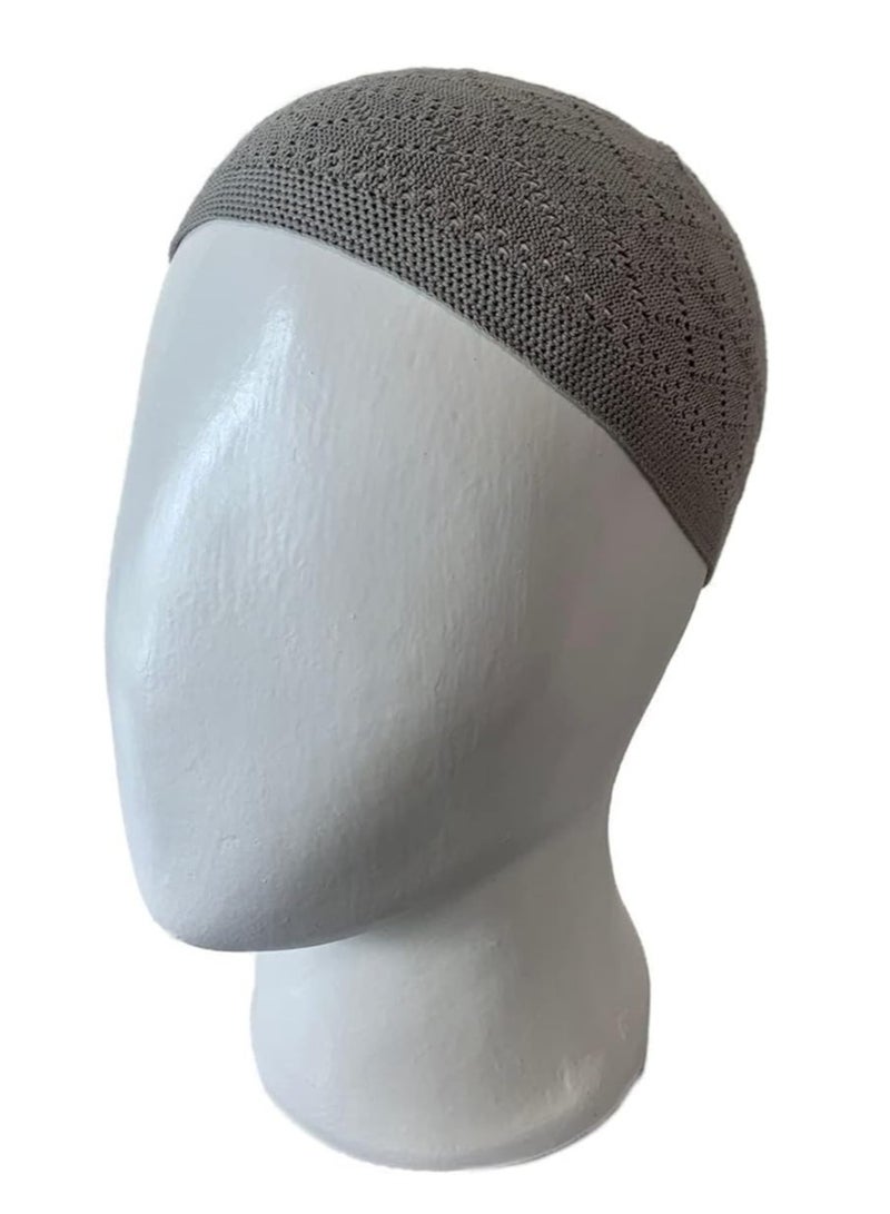 سكارف كوليكشنز مجموعة من 6 قبعات صلاة للرجال المسلمين طاقية شيشية تركية قبعة كروشيه محبوكة قبعة كوفي - Image 4