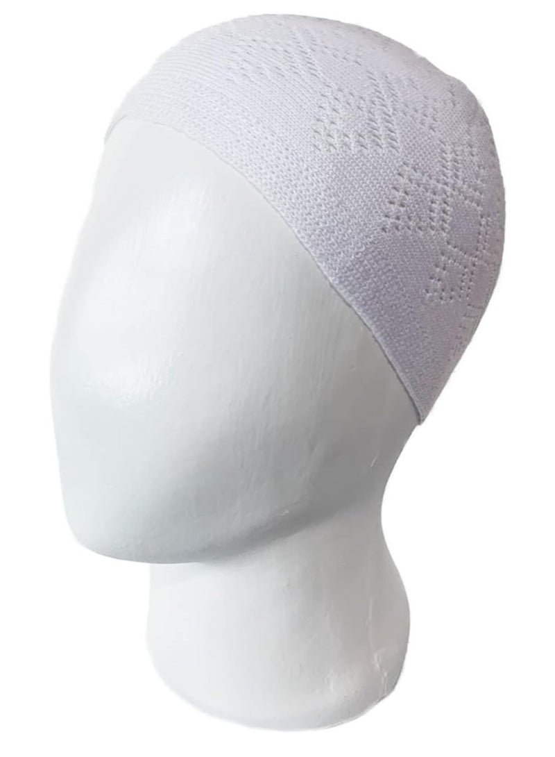 سكارف كوليكشنز مجموعة من 6 قبعات صلاة للرجال المسلمين طاقية شيشية تركية قبعة كروشيه محبوكة قبعة كوفي - Image 3