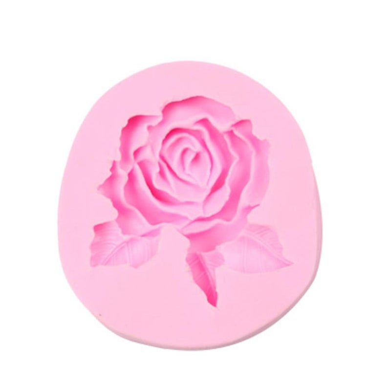 BeeSpring 3D Big Rose Flower Cake Mold Silicone Fondant Chocolate Mould Baking Decorating  Resistant Low and High Temperature  Easy to Use and Clean - Image 2