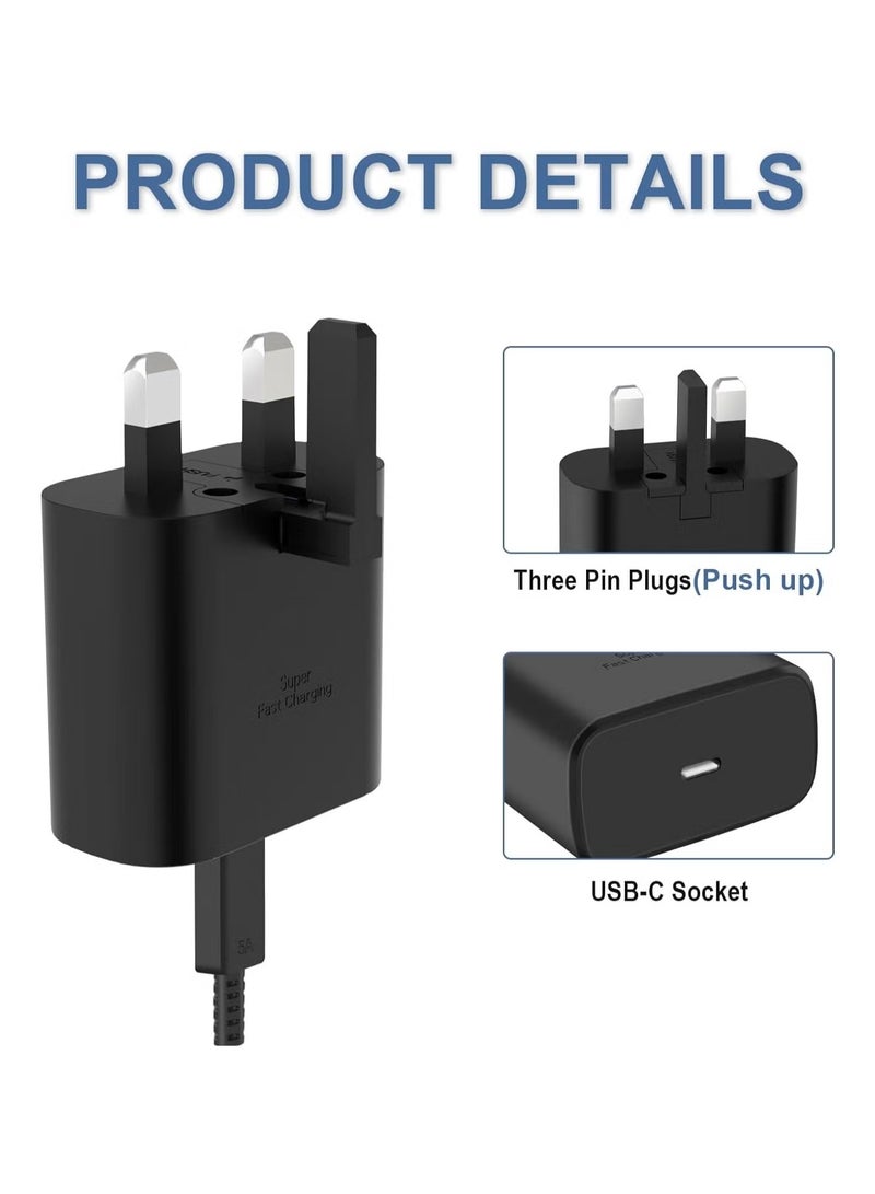 IAF 45W USB C Super Fast Charging PD Charger - Compatible with S24 S23 S22 S21 S20 Ultra, S24+ S23+ S22+ S21+, A53, A15, A 55, A54 - Type C Power Adapter,  - Image 2