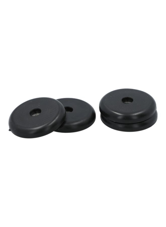 ACE 4-Piece Heavy Duty Vinyl SurfGrip Anti-Skid Round Furniture Pads Black 2inch 9646 - Image 1