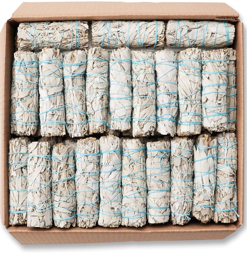 JL Local White Sage Smudge Sticks 4" Inch ~ 12 Smudging Wands | Smudge Kit White Sage Incense Sticks for Home Cleansing - Image 1