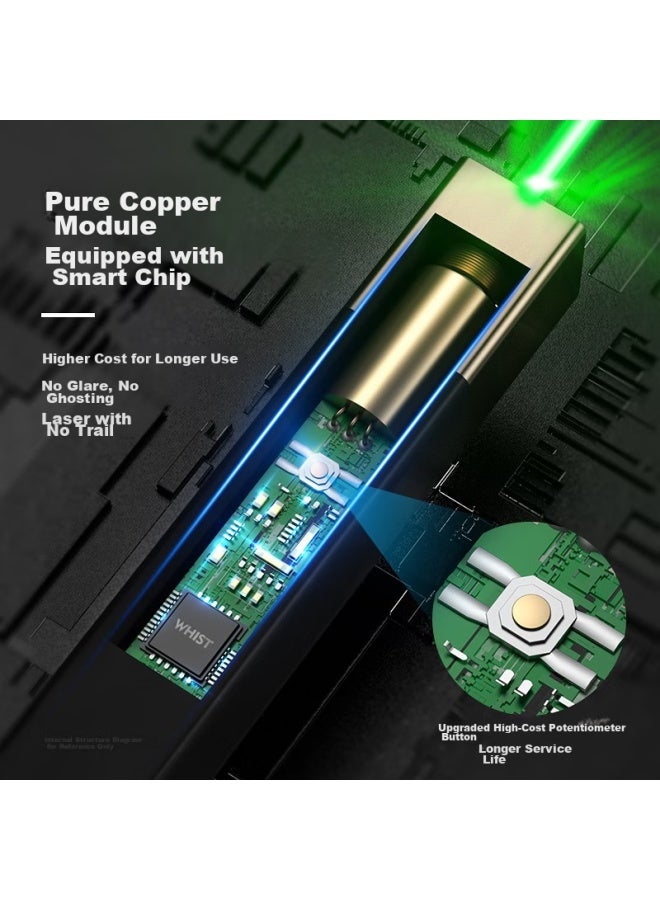 Whistler A9 Black And Gray Color Laser Pointer, Usb Rechargeable, For Sales Office, Sand Table, Laser Light, Durable, Long Battery Life, High Brightness, Green Light Flashlight, Outdoor Star Pointer - Image 5