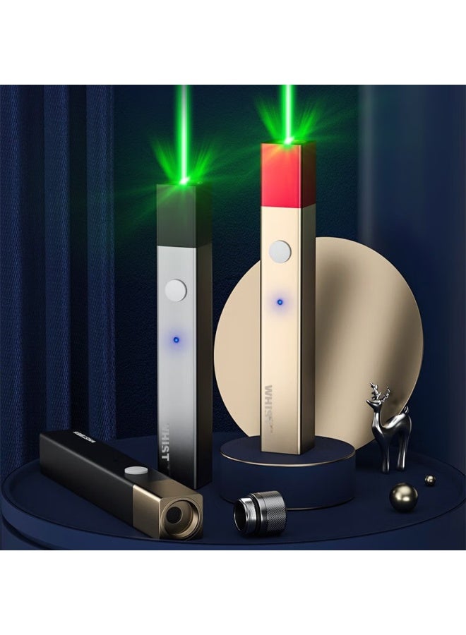 Whistler A9 Black And Gray Color Laser Pointer, Usb Rechargeable, For Sales Office, Sand Table, Laser Light, Durable, Long Battery Life, High Brightness, Green Light Flashlight, Outdoor Star Pointer - Image 3