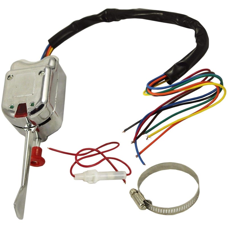 ANTO 12V Universal Chrome Street Hot Rod Turn Signal Switch for Ford GM Buick Street Rods with 3 Pin LED Turn Blinker Light Flasher Relay - Image 4