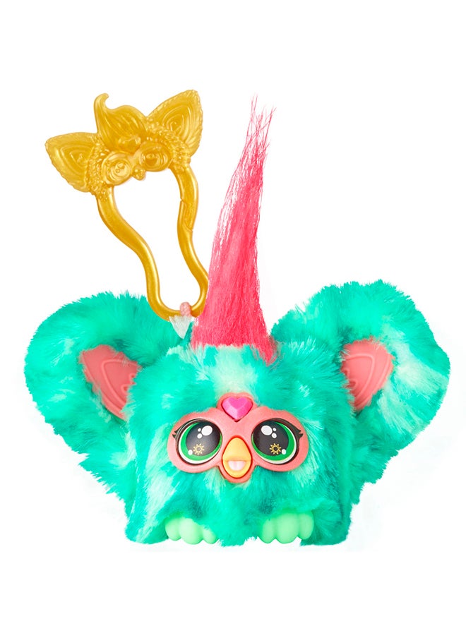 Furby - Furby Furblets Mello-Nee Mini Friend, 45+ Sounds, Summer Chill Music & Furbish Phrases, Electronic Plush Toys for Girls & Boys 6 Years & Up, Watermelon Red & Green - Image 1