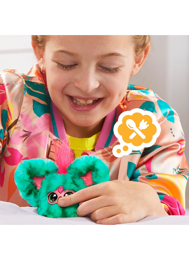 Furby - Furby Furblets Mello-Nee Mini Friend, 45+ Sounds, Summer Chill Music & Furbish Phrases, Electronic Plush Toys for Girls & Boys 6 Years & Up, Watermelon Red & Green - Image 1