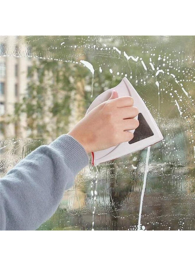 فرشاة تنظيف زجاج النوافذ المغناطيسية بسماكة 5-12 مم، أداة تنظيف زجاج النوافذ المنزلية، ممسحة مزدوجة الجوانب، فرشاة تنظيف الأسطح المفيدة - Image 4