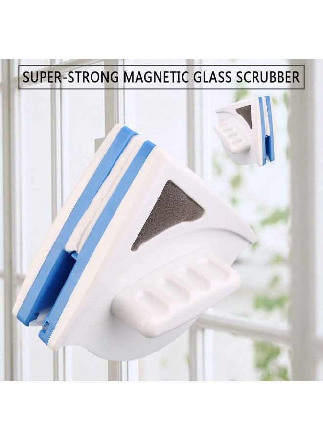 فرشاة تنظيف زجاج النوافذ المغناطيسية بسماكة 5-12 مم، أداة تنظيف زجاج النوافذ المنزلية، ممسحة مزدوجة الجوانب، فرشاة تنظيف الأسطح المفيدة - Image 3