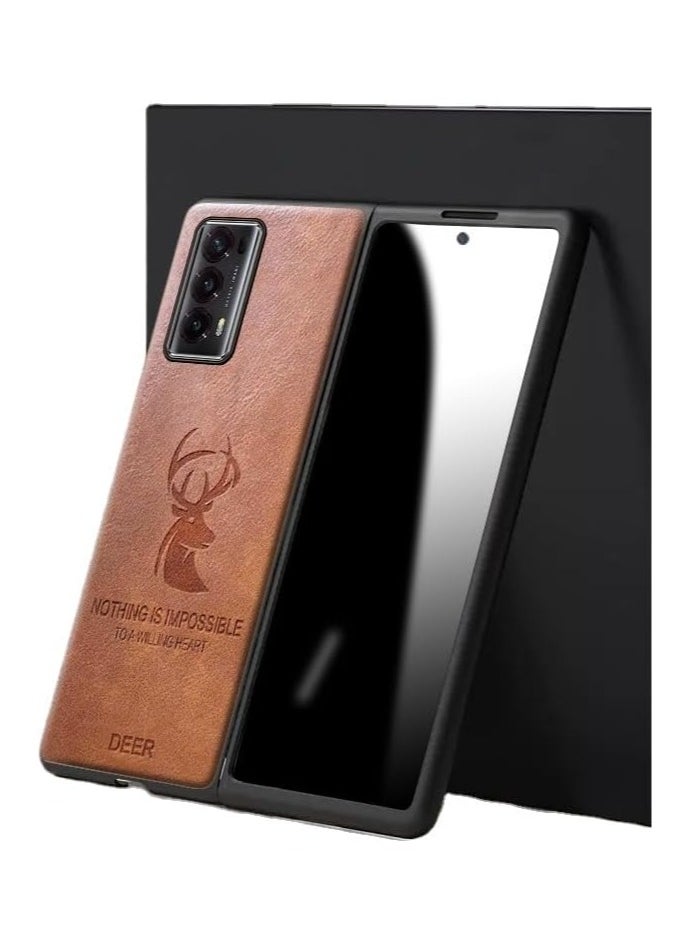 General Case Compatible with Honor Magic V2 5G 2023 Case Ultra Thin Leather Fall Protection Phone Cover  - Image 1
