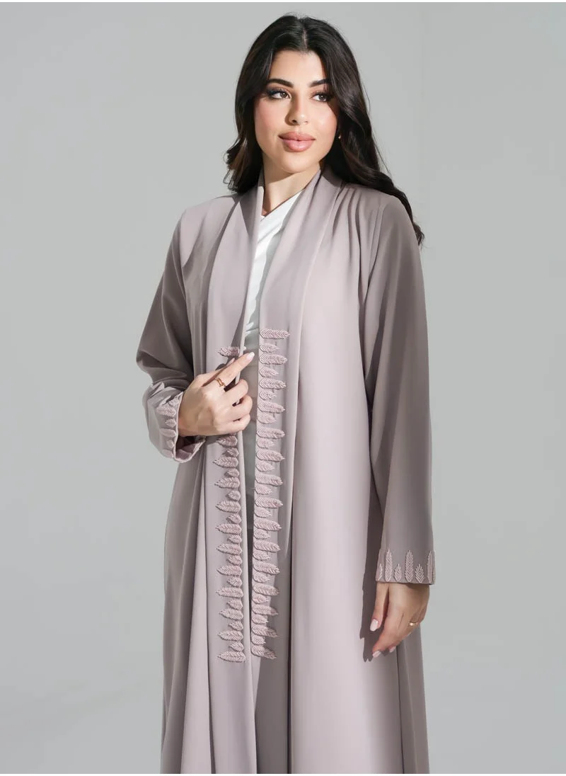 آرا Open Abaya with Embellishments
