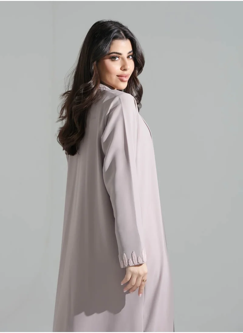 آرا Open Abaya with Embellishments