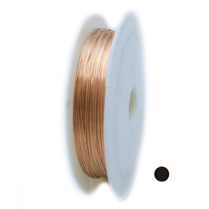 24 Gauge Bronze Wire CDA 521 Alloy Jewelry Grade Dead Soft Round Made in USA 25FT by CRAFT WIRE