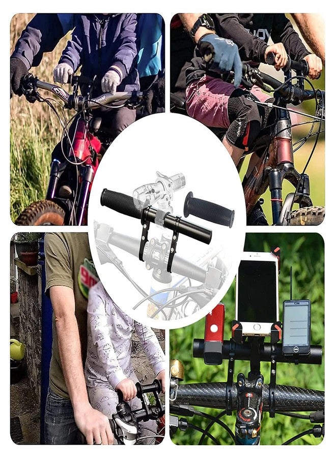 XNX Bike Bicycle MTB Kids Handlebars Extender Extension,11.8"(30 cm) Aluminum Alloy Bike Bracket Accessories,Child Seat Handlebar Accessory,for Bike Mounts,Bicycle Extender Bars,Fit 20-32mm Bars Caliber - Image 2