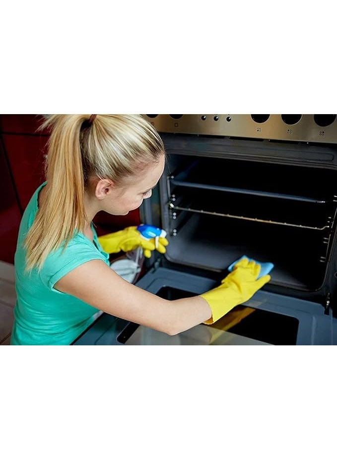 سكوتش برايت قفازات سكوتش برايت متعددة الاستخدامات برائحة الفانيليا، مصنوعة من اللاتكس، مقاس صغير، أصفر/أزرق، زوجان - Image 2