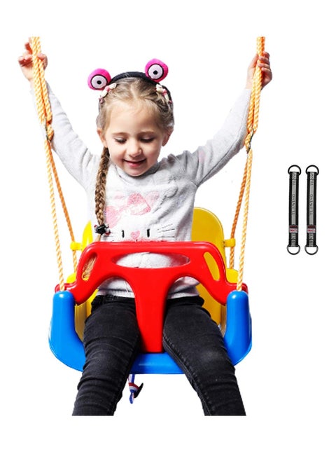 3-In-1 Baby Swing Seat, Toddler Swing, Anti-Flip Snug & Secure Detachable Infants To Teens Kids Swing Seat For Outside Playground