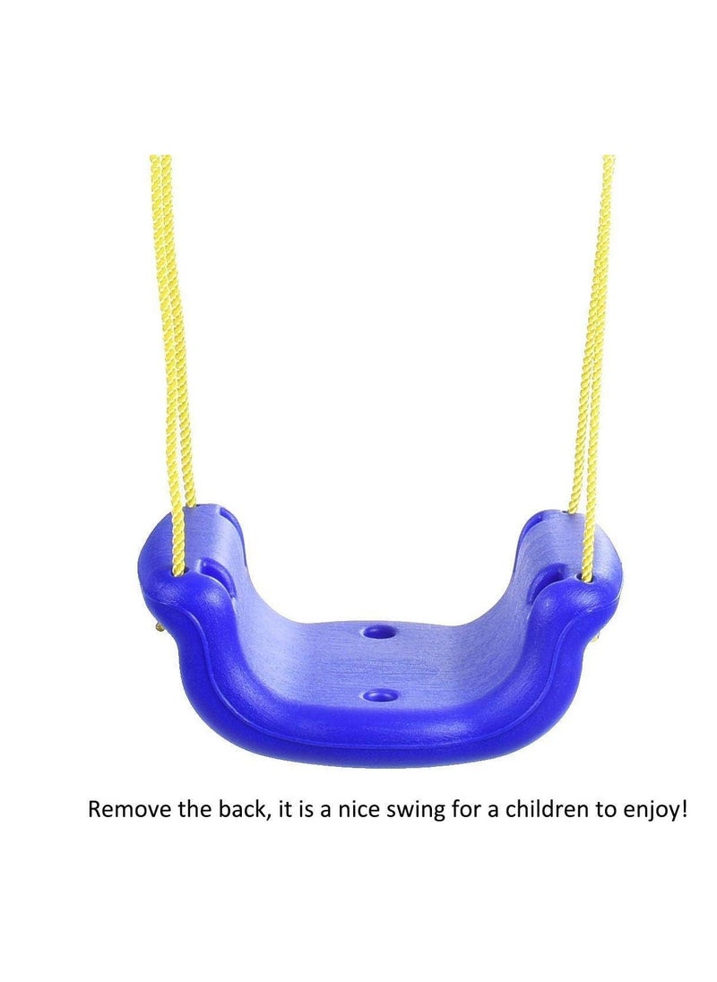 3-In-1 Baby Swing Seat, Toddler Swing, Anti-Flip Snug & Secure Detachable Infants To Teens Kids Swing Seat For Outside Playground