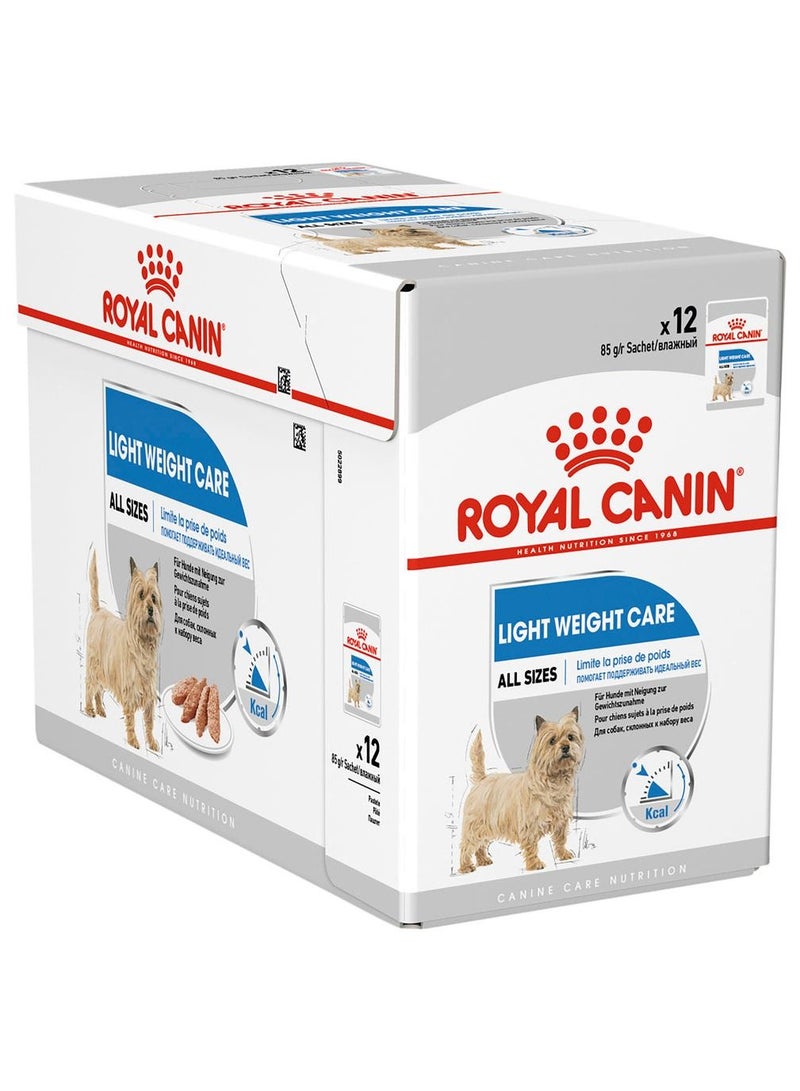ROYAL CANIN Light Weight Care Dog Wet Food 12x85g - Image 1