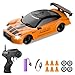 YUAN PLAN RC Drift Car 124 24GHz Remote Control Car 4WD High Speed Drifting RC Cars with LED Light and Drift Tires Racing Toy Cars for Boys Girls Kids Adults Orange - Image 2