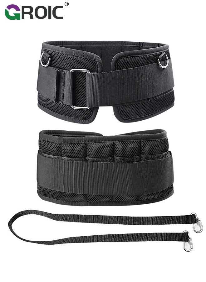 GROIC Quick Locking Weighted Belt,Double-Layer Dip Belt for Weight Lifting, Squat Belt, Dip Belt For Weight Lifting, Weighted Belt, Sled Pulling Belt, Pull Up Weight Belt, Rogue Weight Lifting Belt - Image 1